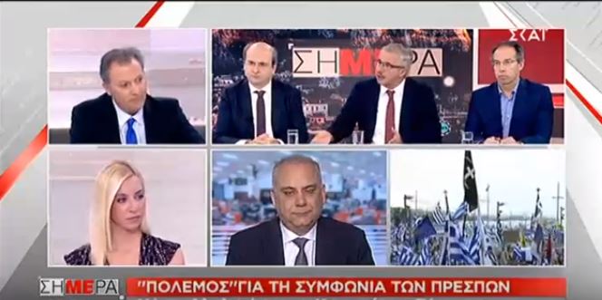 Ο Γ. Μανιάτης στην τηλεόραση του ΣΚΑΪ: «Εξαγοράζουν συνειδήσεις και ψήφους βουλευτών έναντι ανταλλαγμάτων» (17.01.2019)
