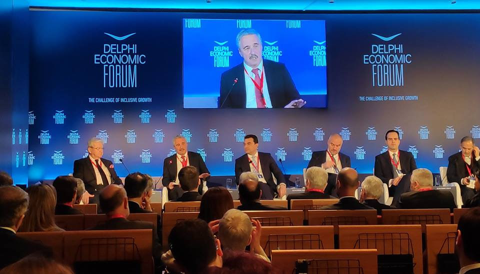 Ο Γιάννης Μανιάτης συζητά στο Οικονομικό Φόρουμ Δελφών (Πολιτιστικό Κέντρο Δελφών, Karamanlis Hall, 02 Μαρτίου 2019)