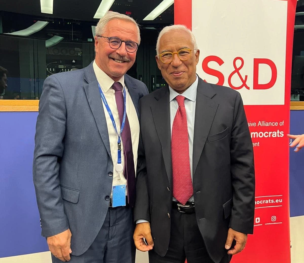 Με το νέο Πρόεδρο του Ευρωπαϊκού Συμβουλίου, σοσιαλδημοκράτη Αντόνιο Κόστα, πρ. Πρωθυπουργό της Πορτογαλίας (16.07.2024)