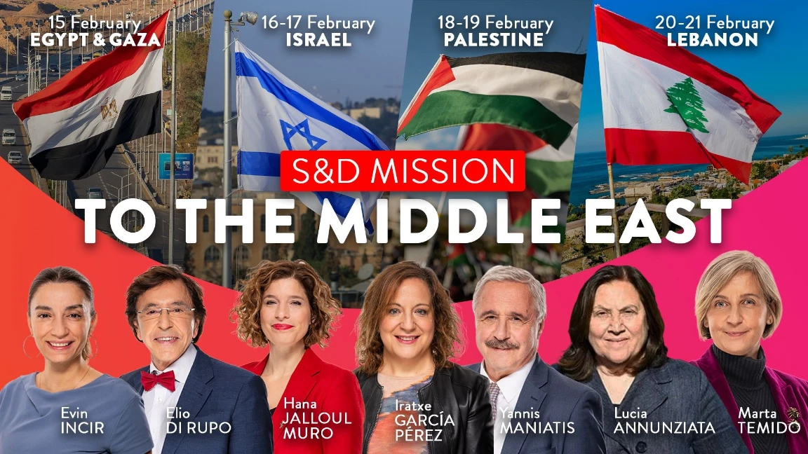 Ο Γ. Μανιάτης με Αντιπροσωπεία των Σοσιαλιστών στην Αίγυπτο, το Ισραήλ, την Παλαιστίνη και το Λίβανο εν μέσω Εύθραυστης εκεχειρίας (14.02.2025)